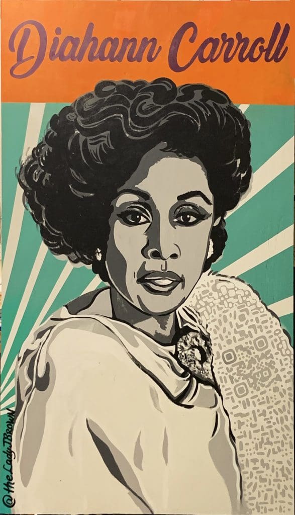 Diahann Caarroll mural painting